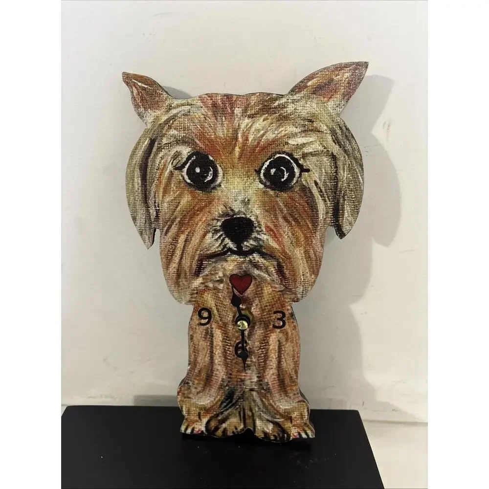 Cute‎ Dog Clocks Set Of Three 10” Tall Average